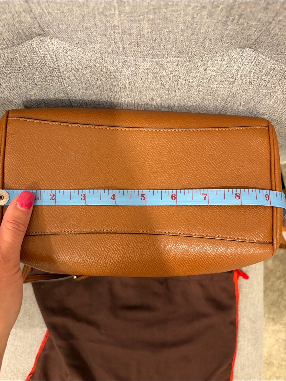 Coach Bennett Tan Leather mini Satchel Bag crossbody saddle brown - Picture 14 of 16